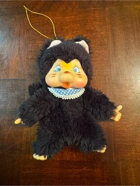 Washino Lil Nyamy 1979 Plush Vtg Thumb Sucking Cat Doll 6 1/2" Monchichi